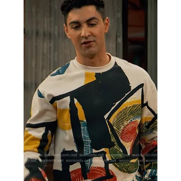 Zara Picasso Graphic Multi-Colored Sweatshirt, Men’s Size S - Picture 3 of 5